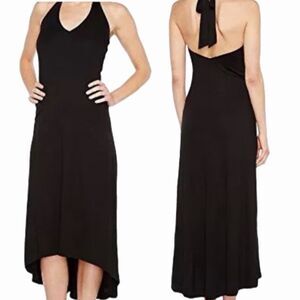 Trina Turk Black Halter Maxi Dress